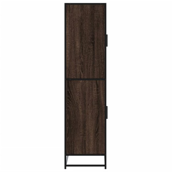 Credenza Rovere Marrone 68x35x139 Cm In Truciolato - Image 5