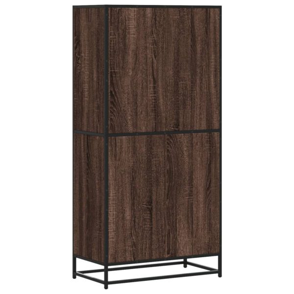 Credenza Rovere Marrone 68x35x139 Cm In Truciolato - Image 6