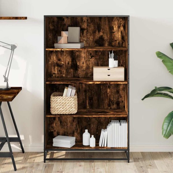 Libreria Rovere Fumo 80,5x35x139 Cm In Truciolato - Image 3