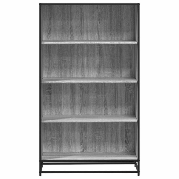 Libreria Grigio Sonoma 80,5x35x139 Cm In Truciolato - Image 4