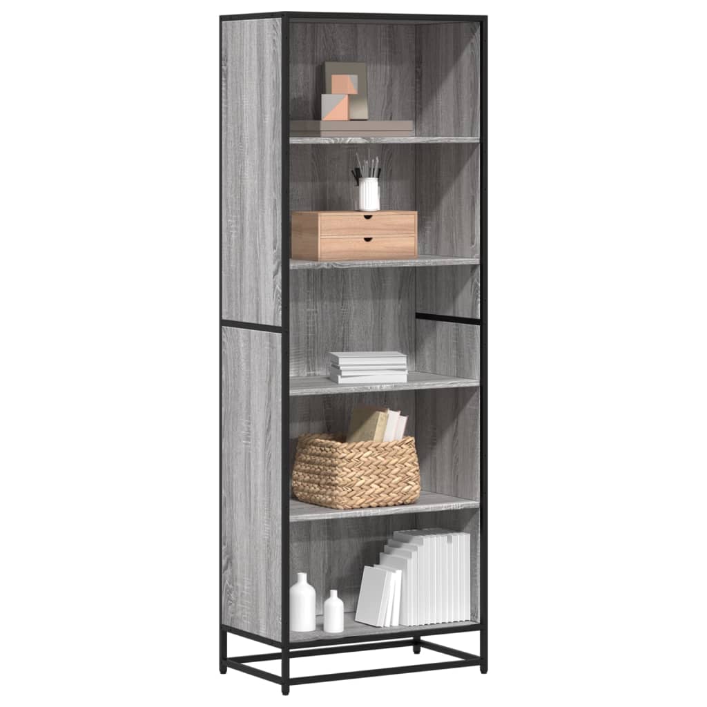 Libreria Grigio Sonoma 60x35x170,5 Cm In Truciolato