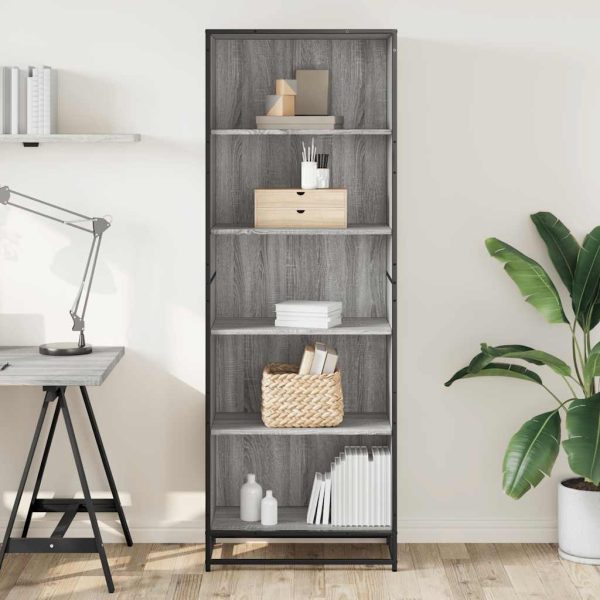 Libreria Grigio Sonoma 60x35x170,5 Cm In Truciolato - Image 3