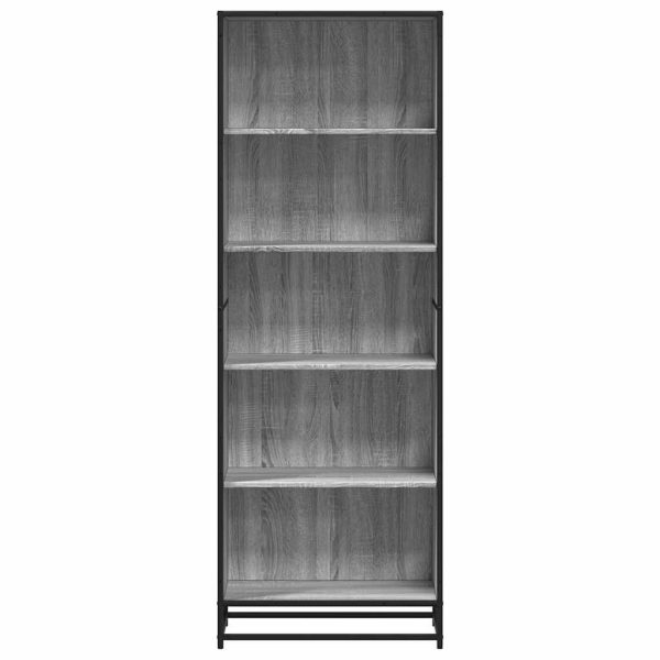 Libreria Grigio Sonoma 60x35x170,5 Cm In Truciolato - Image 4