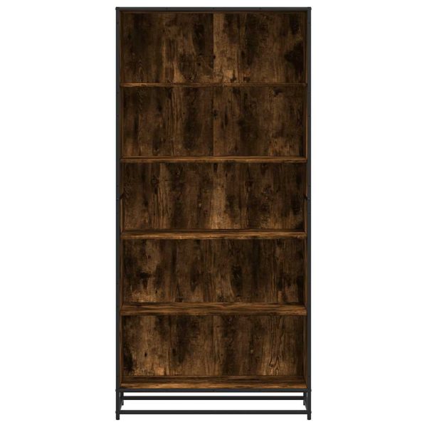 Libreria Rovere Fumo 80,5x35x170,5 Cm In Truciolato - Image 4