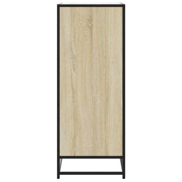 Scarpiera Rovere Sonoma 75x38x97,5 Cm Legno Multistrato Metallo - Image 5