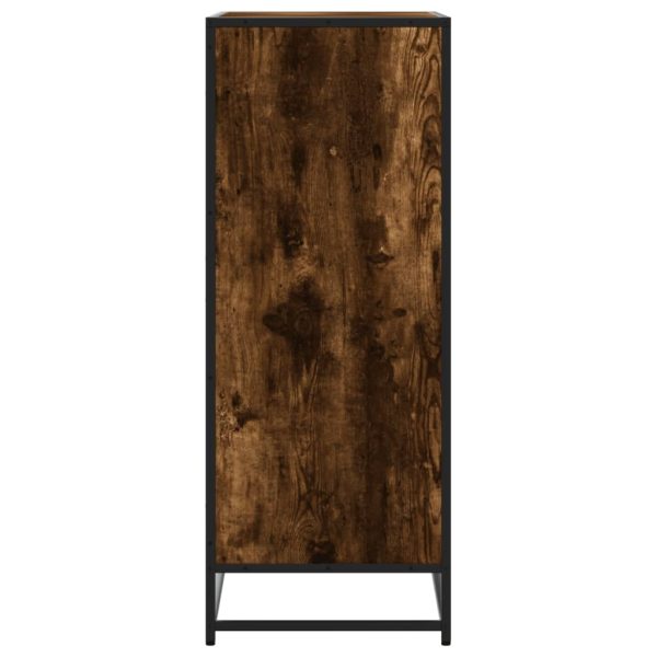Scarpiera Rovere Fumo 75x38x97,5 Cm Legno Multistrato Metallo - Image 5
