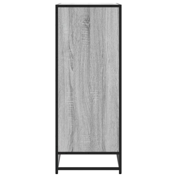 Scarpiera Grigio Sonoma 75x38x97,5 Cm Legno Multistrato Metallo - Image 5