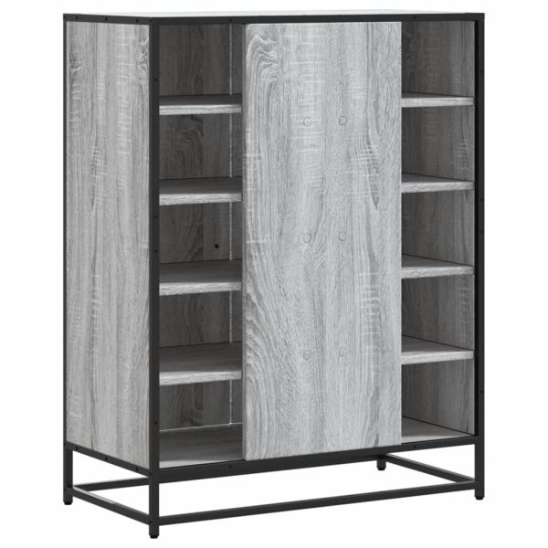 Scarpiera Grigio Sonoma 75x38x97,5 Cm Legno Multistrato Metallo - Image 6