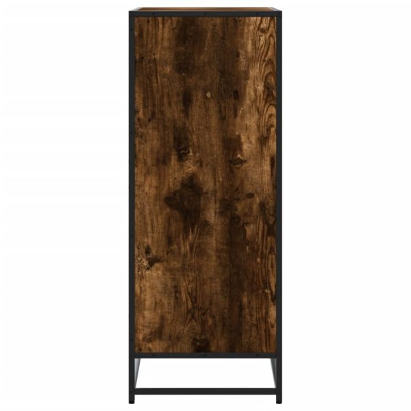 Scarpiera Rovere Fumo 75x38x97,5 Cm Legno Multistrato Metallo - Image 5