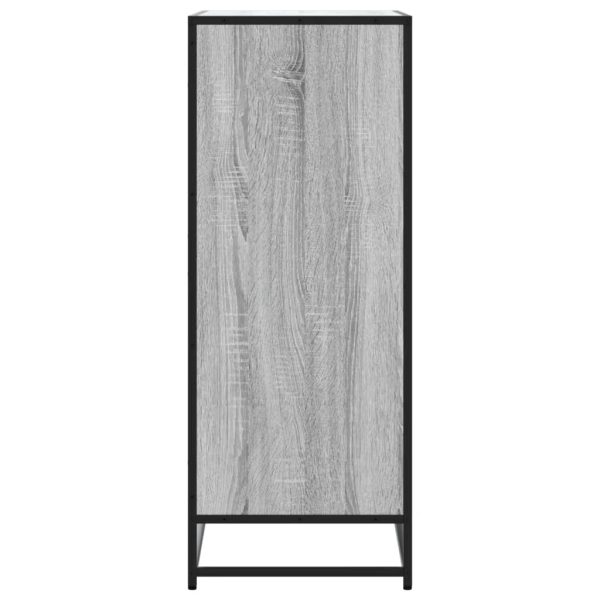 Scarpiera Grigio Sonoma 75x38x97,5 Cm Legno Multistrato Metallo - Image 5