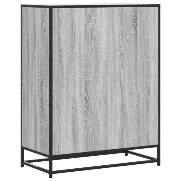 Scarpiera Grigio Sonoma 75x38x97,5 Cm Legno Multistrato Metallo - Image 6