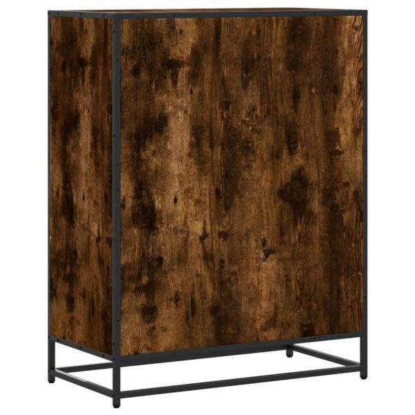 Scarpiera Rovere Fumo 75x38x97,5 Cm Legno Multistrato Metallo - Image 6