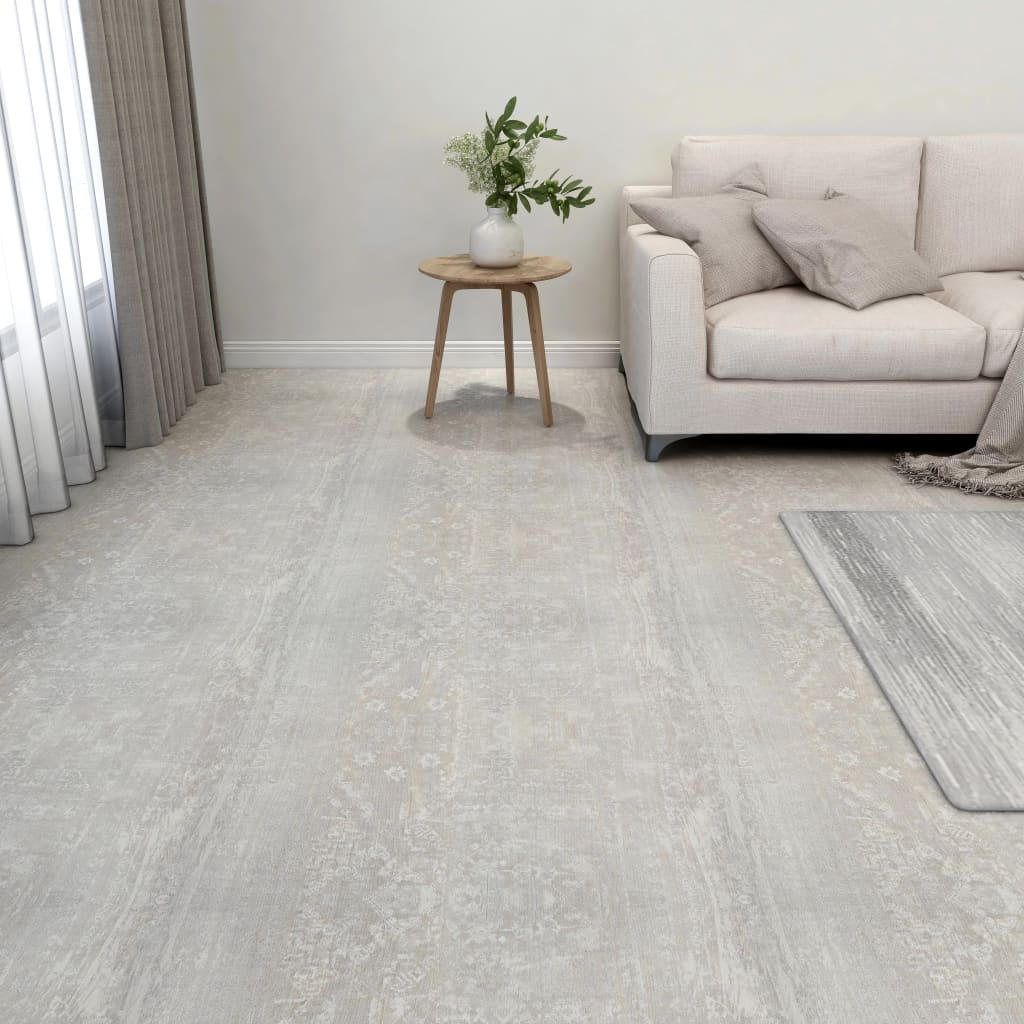 Listoni Pavimenti Adesivi 20 Pz In Pvc 1,86 M² Grigio Chiaro