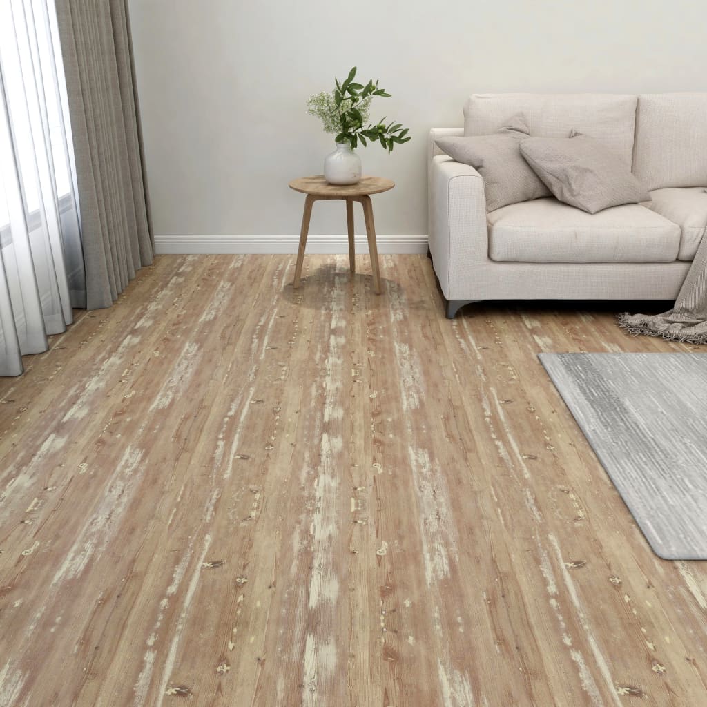 Listoni Per Pavimenti Autoadesivi 20 Pz In Pvc 1,86 M² Marroni