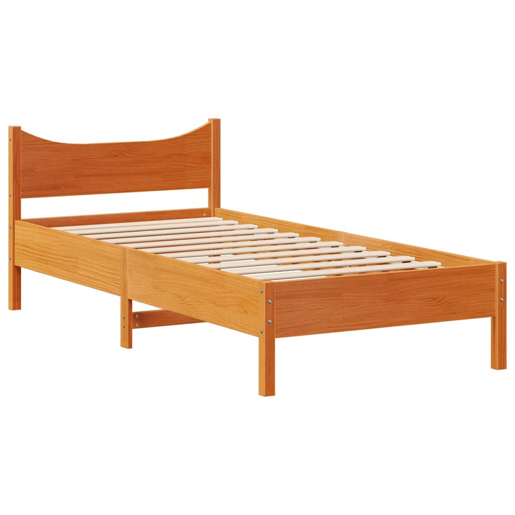 Giroletto Cassetti Marrone Cera 75x190cm In Legno Massello Pino - Image 5