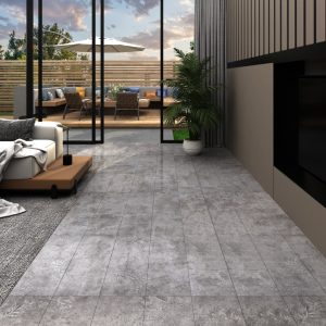Listoni Autoadesivi In Pvc 5,21 M² 2 Mm Grigio Cemento