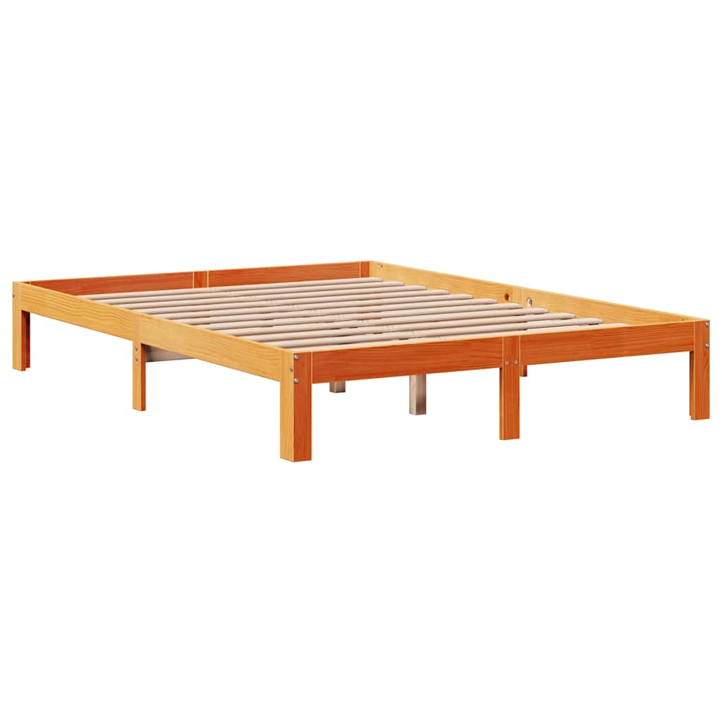 Giroletto Cassetti Marrone Cera 120x200 Cm Legno Massello Pino - Image 5