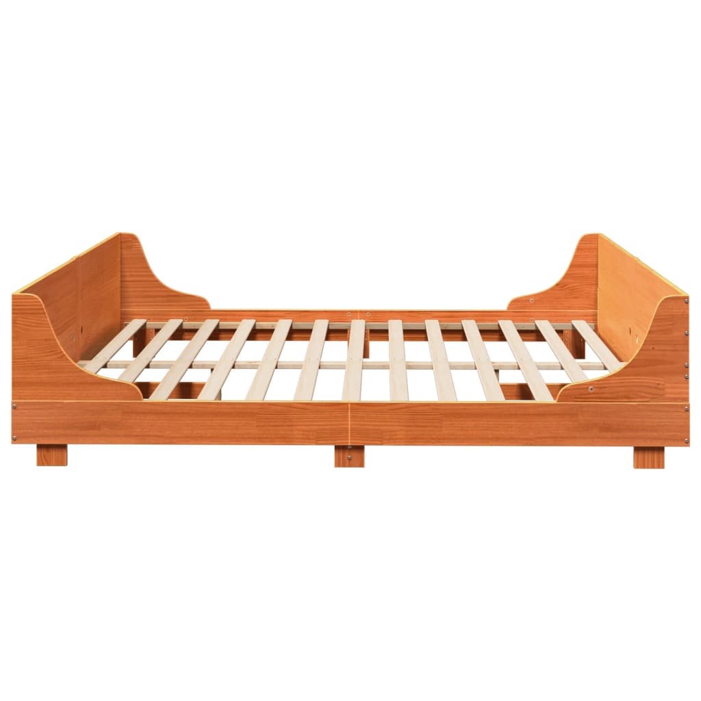 Letto Senza Materasso Marrone Cera 180x200 Cm In Legno Di Pino - Image 5