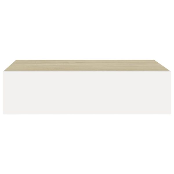Scaffali Con Cassetti 2 Pz Rovere E Bianco 40x23,5x10 Cm In Mdf - Image 5