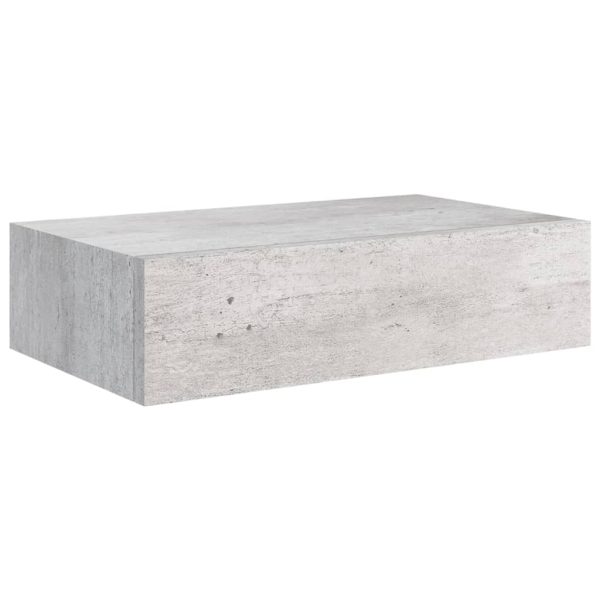 Scaffali Con Cassetti 2 Pz Grigio Cemento 40x23,5x10 Cm In Mdf - Image 4