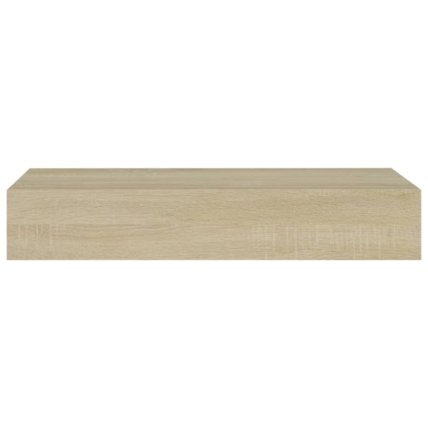 Scaffale Con Cassetti Da Parete Rovere 60x23,5x10 Cm In Mdf - Image 4