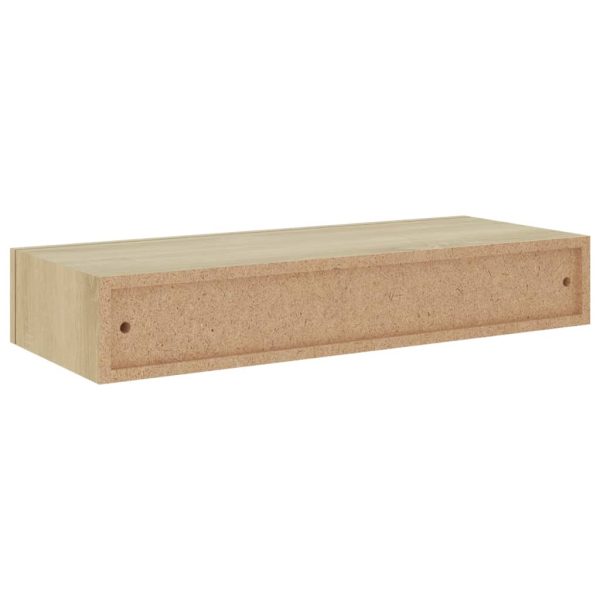 Scaffale Con Cassetti Da Parete Rovere 60x23,5x10 Cm In Mdf - Image 6