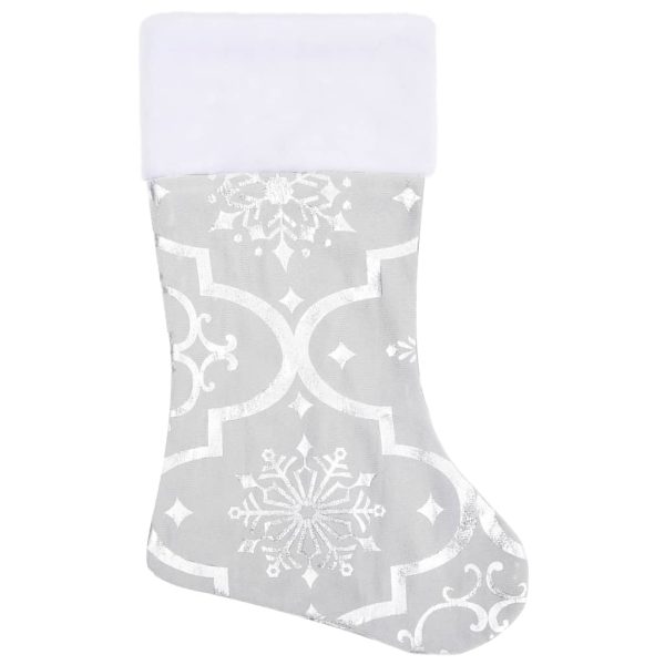 Gonna Albero Natale Raffinata Con Calza Bianca Tessuto 122 cm - Image 4