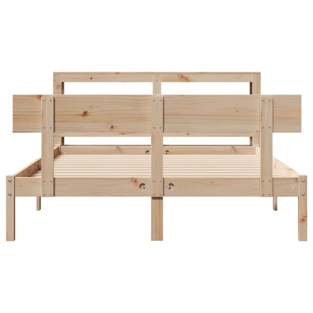 Letto Senza Materasso 120x200 Cm In Legno Massello Di Pino - Image 4