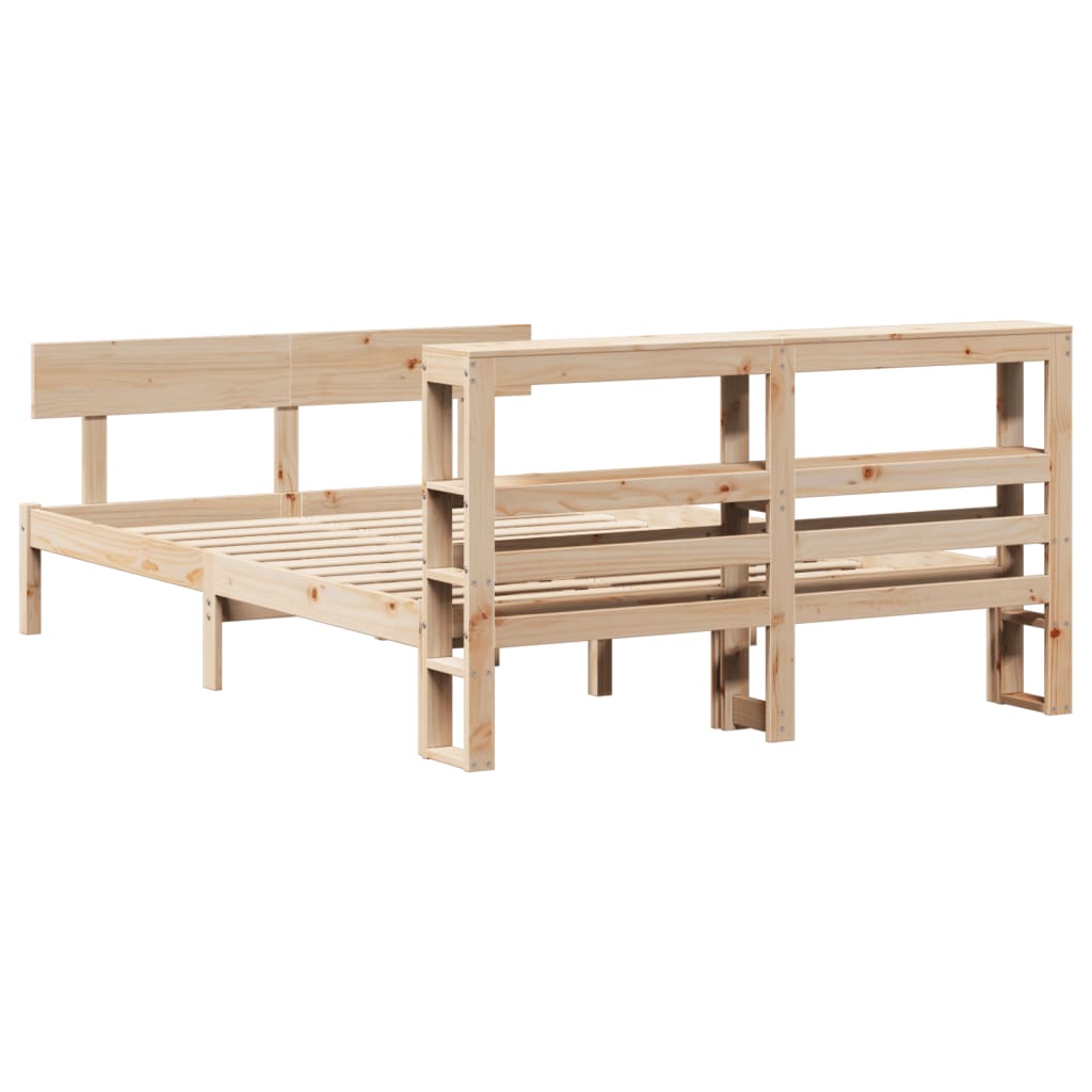 Letto Senza Materasso 120x200 Cm In Legno Massello Di Pino - Image 6