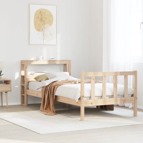 Giroletto Senza Materasso 100x200 Cm In Legno Massello Di Pino