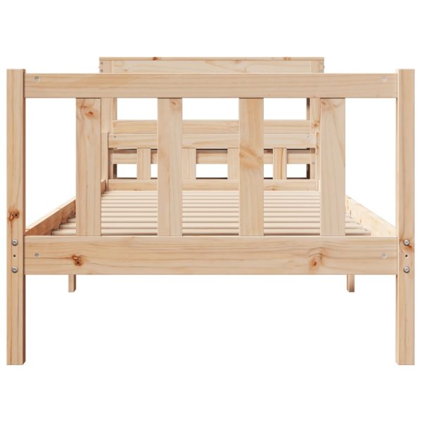 Giroletto Senza Materasso 100x200 Cm In Legno Massello Di Pino - Image 4