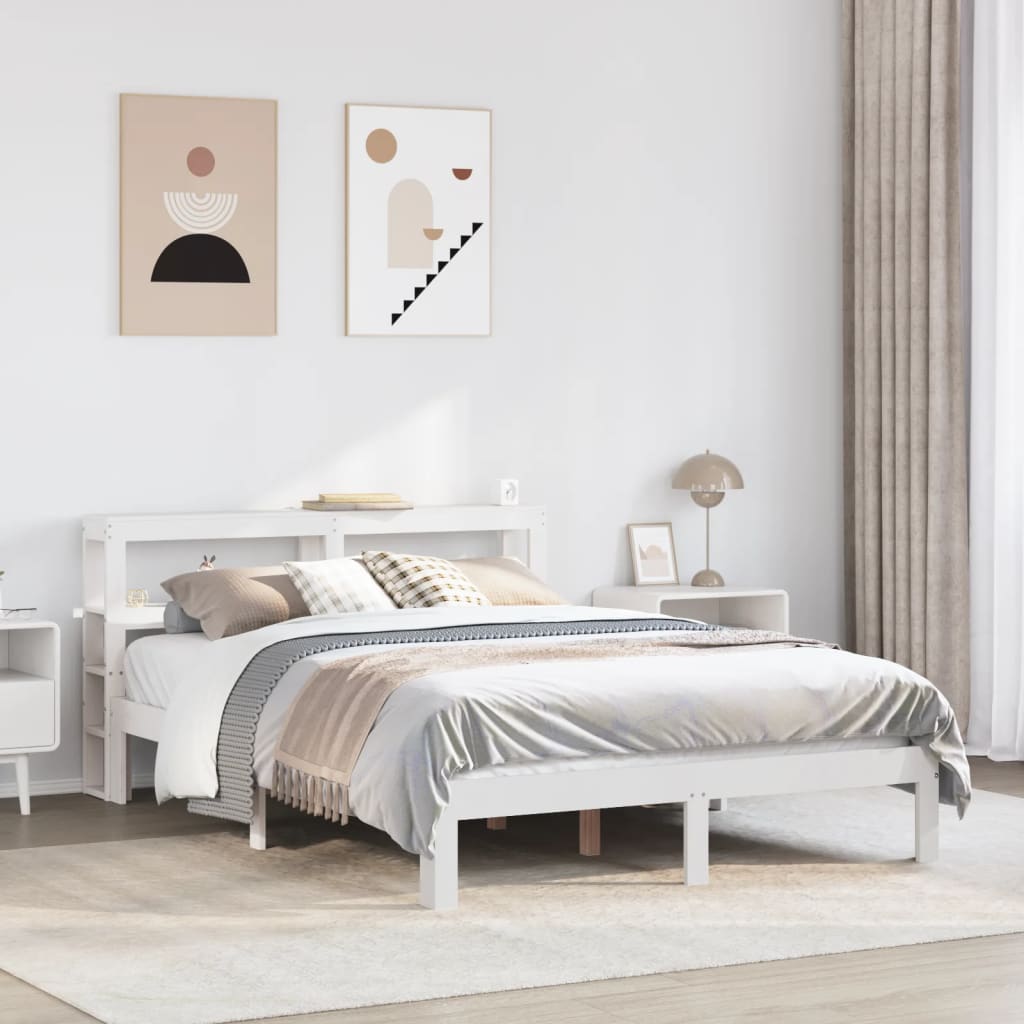 Giroletto Con Testiera Senza Materasso Bianco 140x200 cm