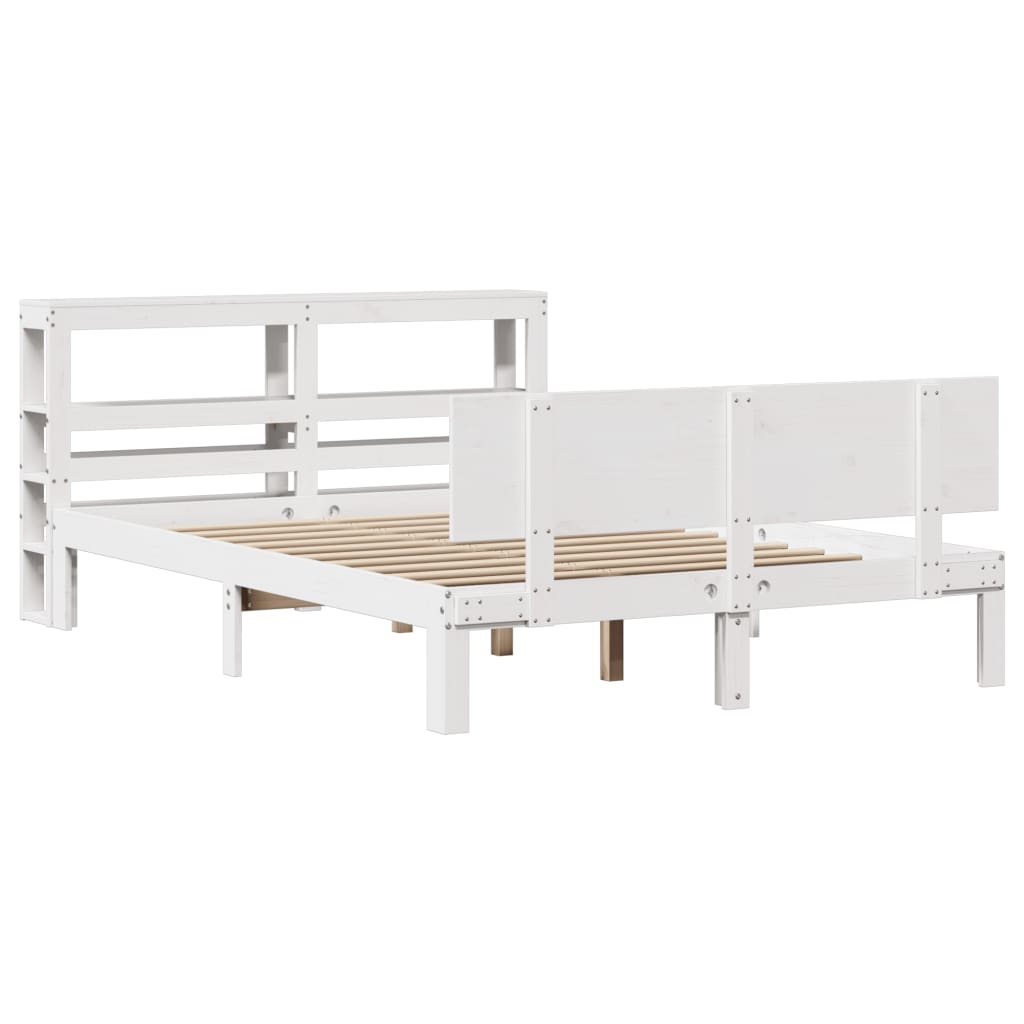 Giroletto Con Testiera Senza Materasso Bianco 140x190 cm - Image 3