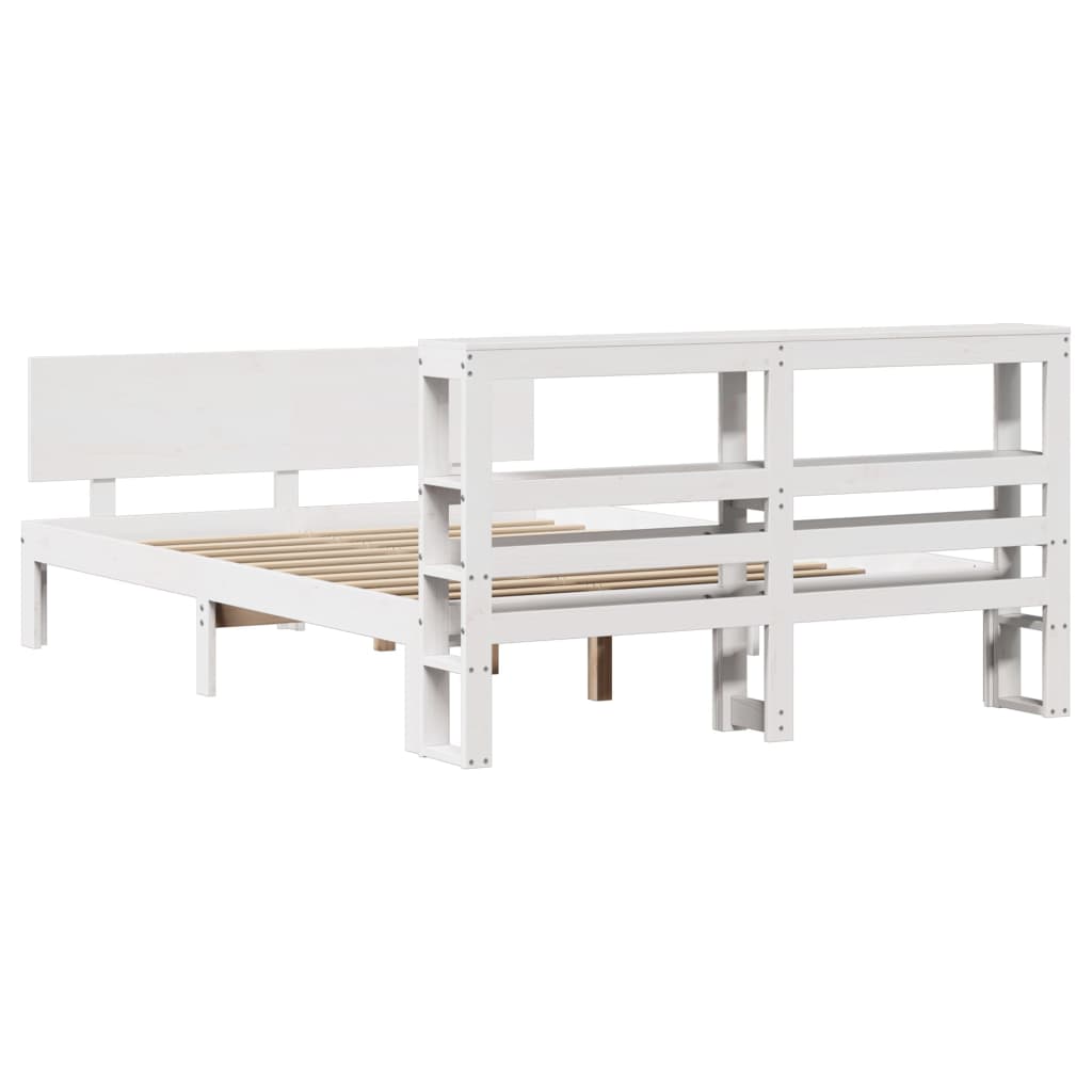 Giroletto Con Testiera Senza Materasso Bianco 140x190 cm - Image 6