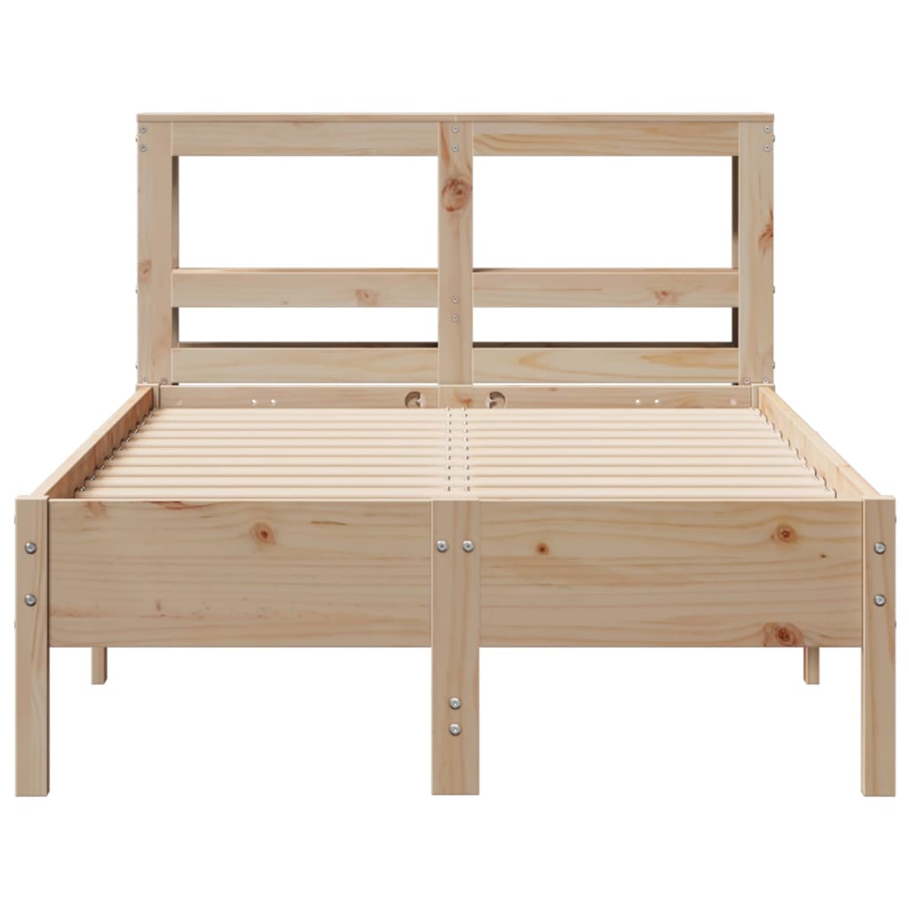 Letto Senza Materasso 120x190 Cm In Legno Massello Di Pino - Image 4