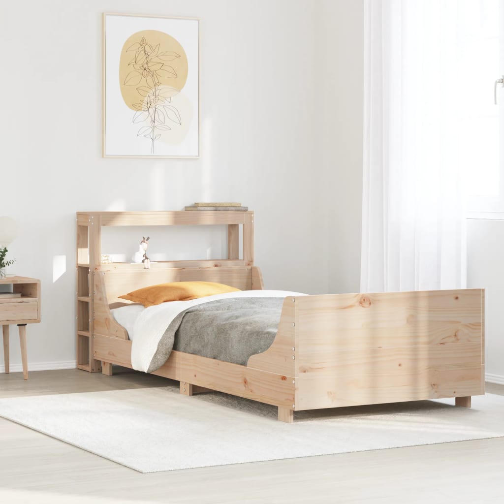 Giroletto Senza Materasso 100x200 Cm In Legno Massello Di Pino