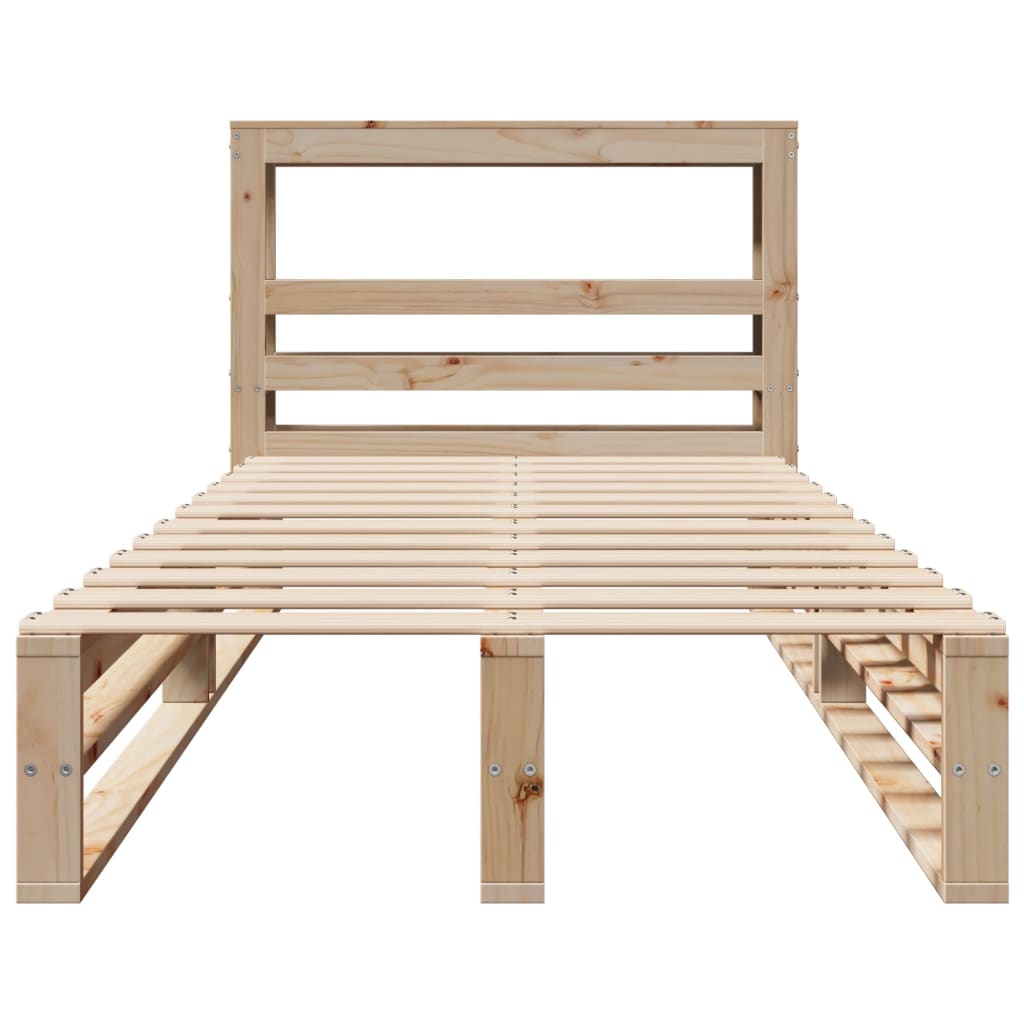 Giroletto Senza Materasso 100x200 Cm In Legno Massello Di Pino - Image 4