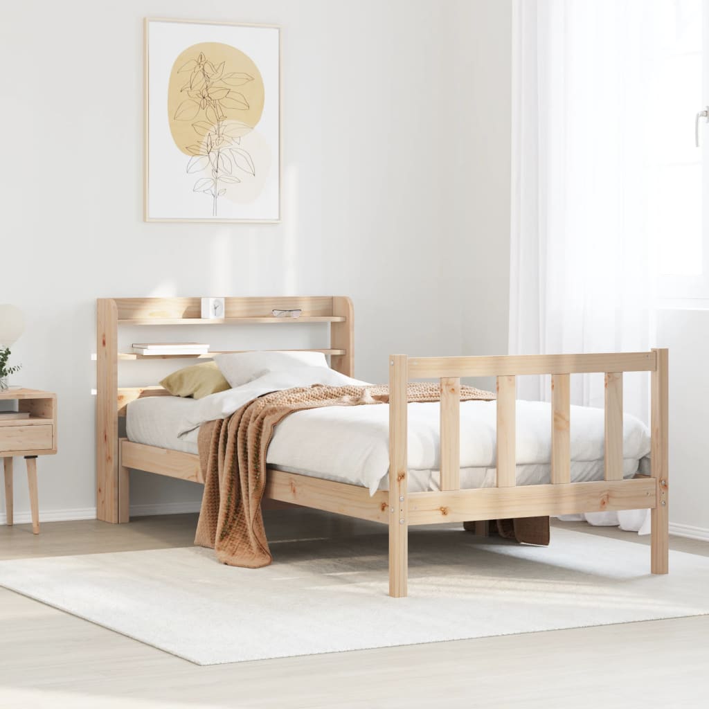 Giroletto Senza Materasso 100x200 Cm In Legno Massello Di Pino