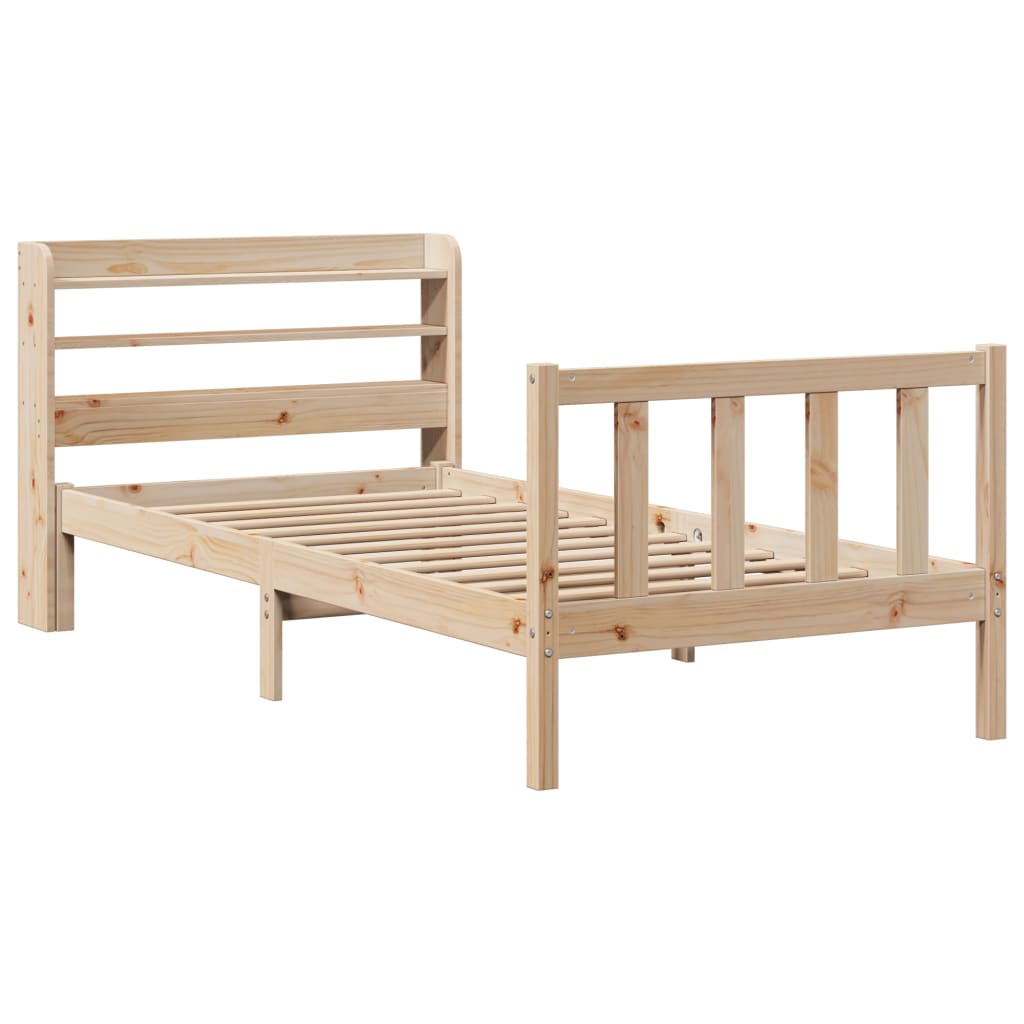 Giroletto Senza Materasso 100x200 Cm In Legno Massello Di Pino - Image 3
