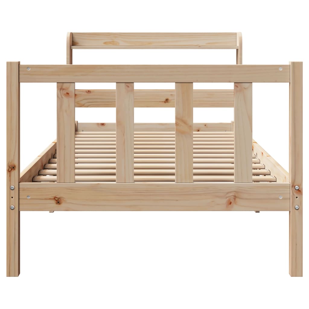Giroletto Senza Materasso 100x200 Cm In Legno Massello Di Pino - Image 4