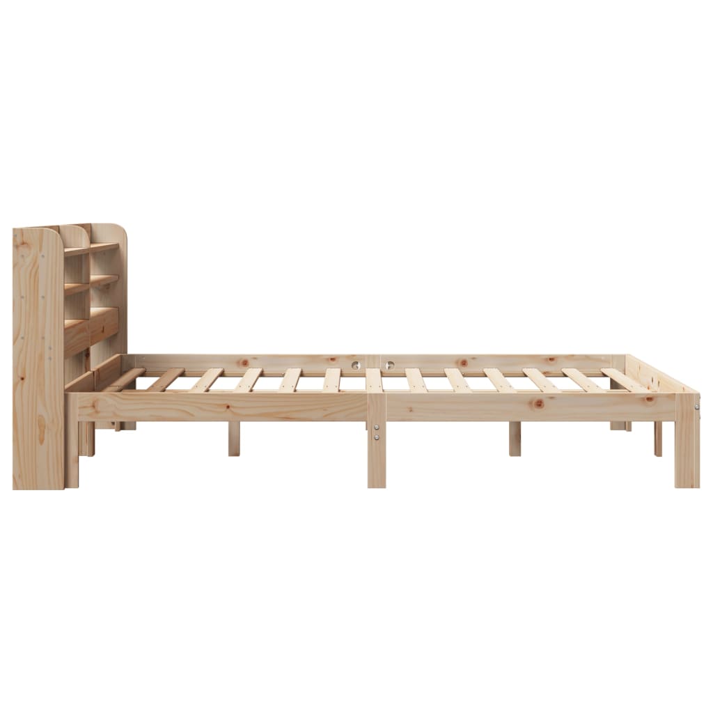 Giroletto Con Testiera 140x190 Cm In Legno Massello Di Pino - Image 5