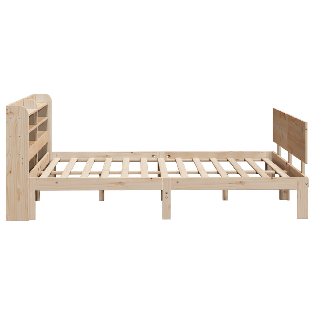 Giroletto Con Testiera 140x190 Cm In Legno Massello Di Pino - Image 5