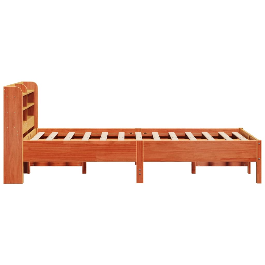 Letto Senza Materasso Marrone Cera 120x190 Cm In Legno Di Pino - Image 5