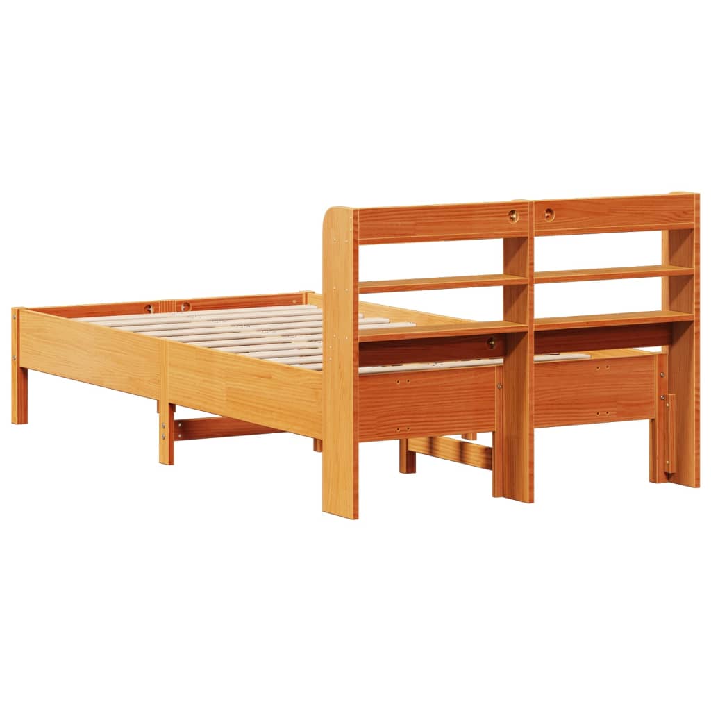 Letto Senza Materasso Marrone Cera 75x190 Cm In Legno Di Pino - Image 6