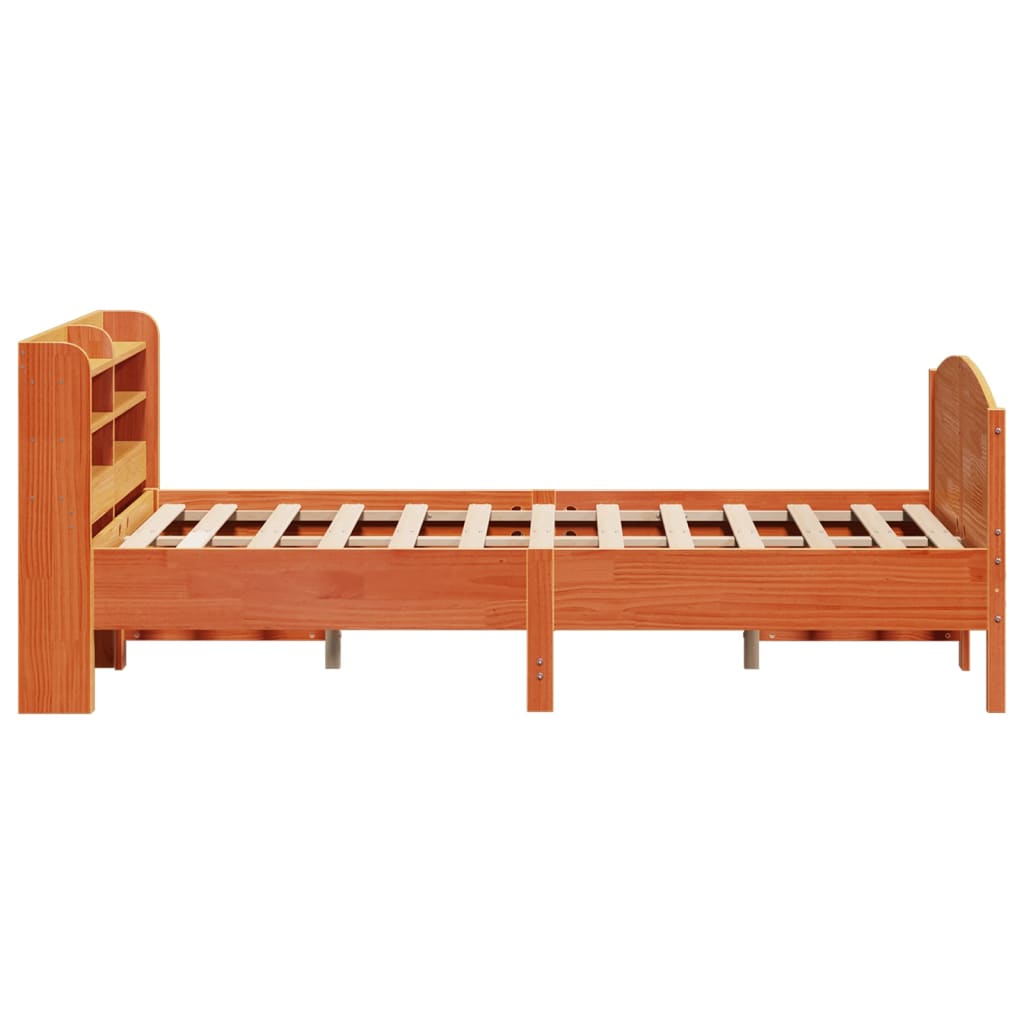 Letto Senza Materasso Marrone Cera 135x190 Cm In Legno Di Pino - Image 5