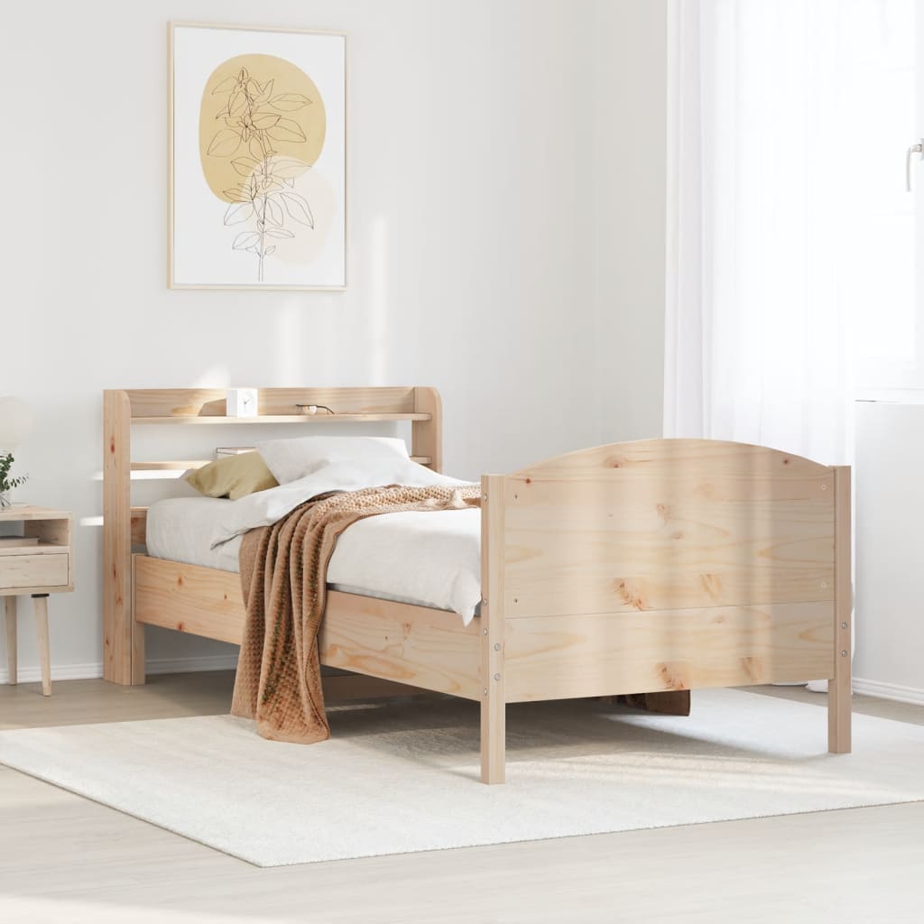Giroletto Senza Materasso 100x200 Cm In Legno Massello Di Pino