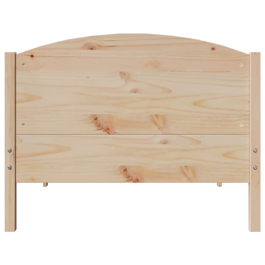 Giroletto Senza Materasso 100x200 Cm In Legno Massello Di Pino - Image 4