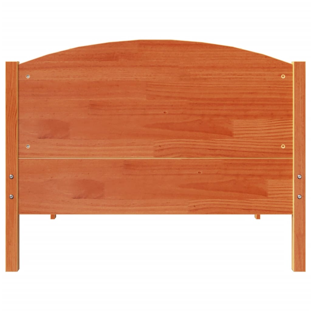 Letto Senza Materasso Marrone Cera 90x200 Cm Legno Di Pino - Image 4