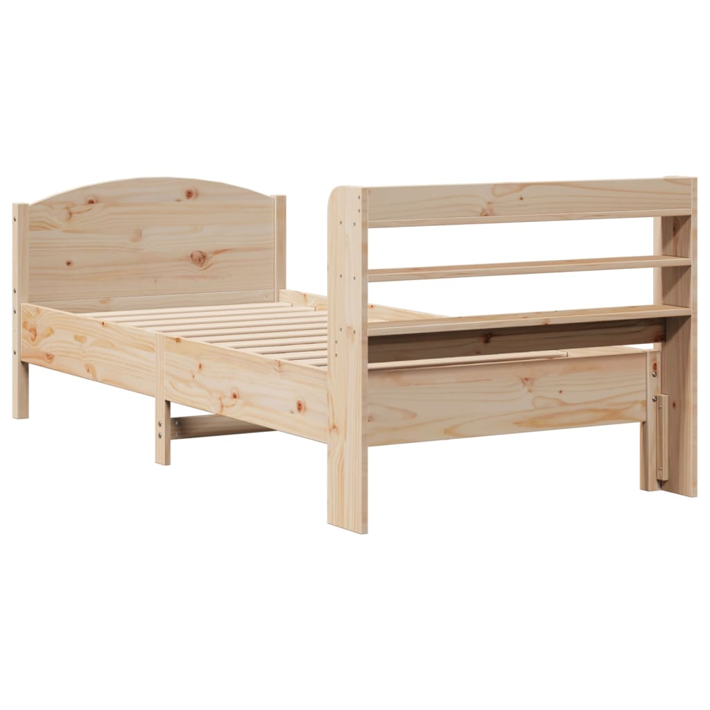 Letto Senza Materasso 75x190 Cm In Legno Massello Pino - Image 6