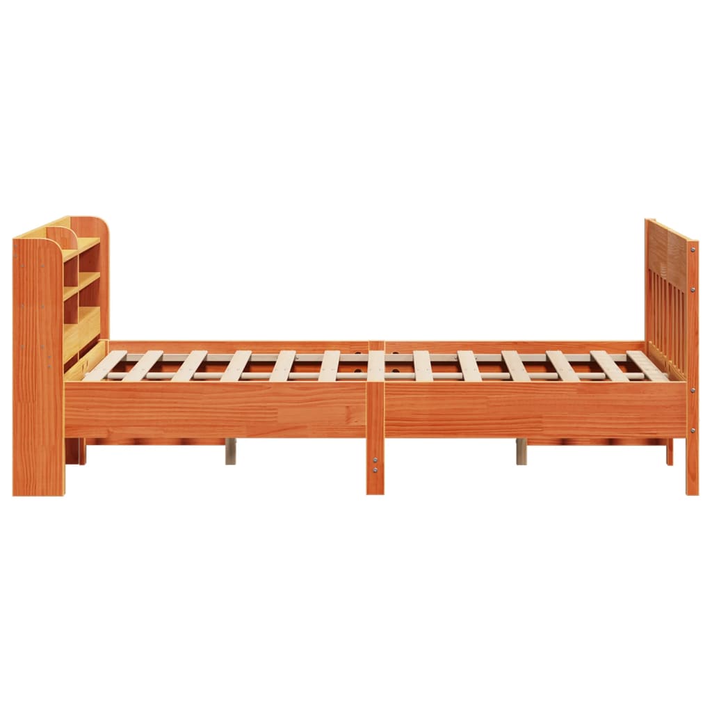 Letto Senza Materasso Marrone Cera 120x200 Cm In Legno Di Pino - Image 5